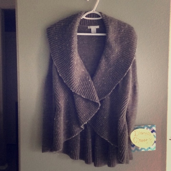 NWOT Design History Women's Wool Ruffled Wrap Cardigan - Picture 5 of 5